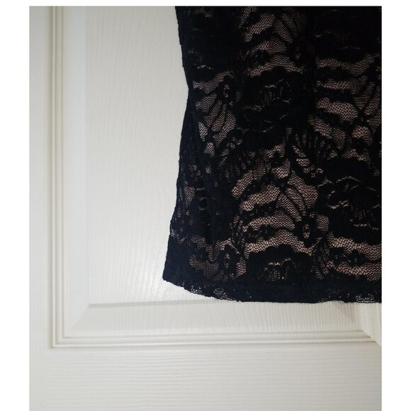Express Best Loved Bra Cami Black Lace Size Med Black Express String Lace Top - Picture 5 of 6
